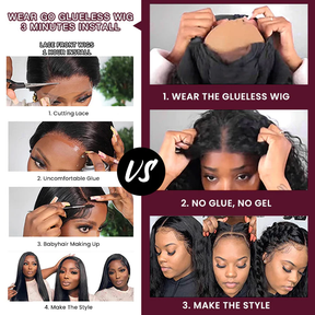 Mandisa Flash Sale Pre-Cut Wear Go Wigs Loose Deep & Body Wave & Straight Wigs