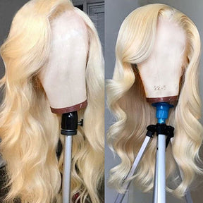 613 Body Wave 13x6 Transparent Lace Front Pre-Plucked Human Hair Wigs